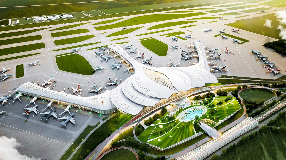 Sân bay Long Thành và hạ tầng giao thông kết nối vẫn là động lực chính dẫn dắt thị trường BĐS phía Đông TP. Hồ Chí Minh. Ảnh Novaland
