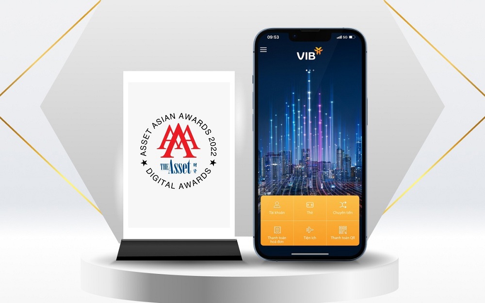 MyVIB được vinh danh là ứng dụng Ngân hàng di động tốt nhất Việt Nam . Ảnh: VIB