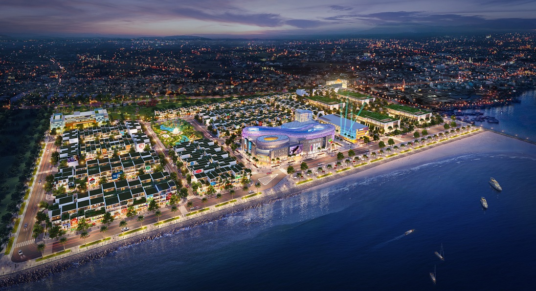 Phối cảnh tổng thể dự án khu phức hợp Queen Pearl Marina Complex đang bị yêu cầu ngừng giao dịch. Ảnh minh họa