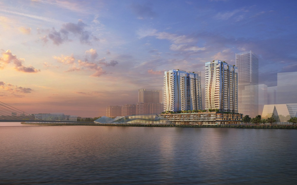 Dự án The Opera Residence có tầm nhìn tuyệt vời về phía sông Sài Gòn. Ảnh: SonKim Land