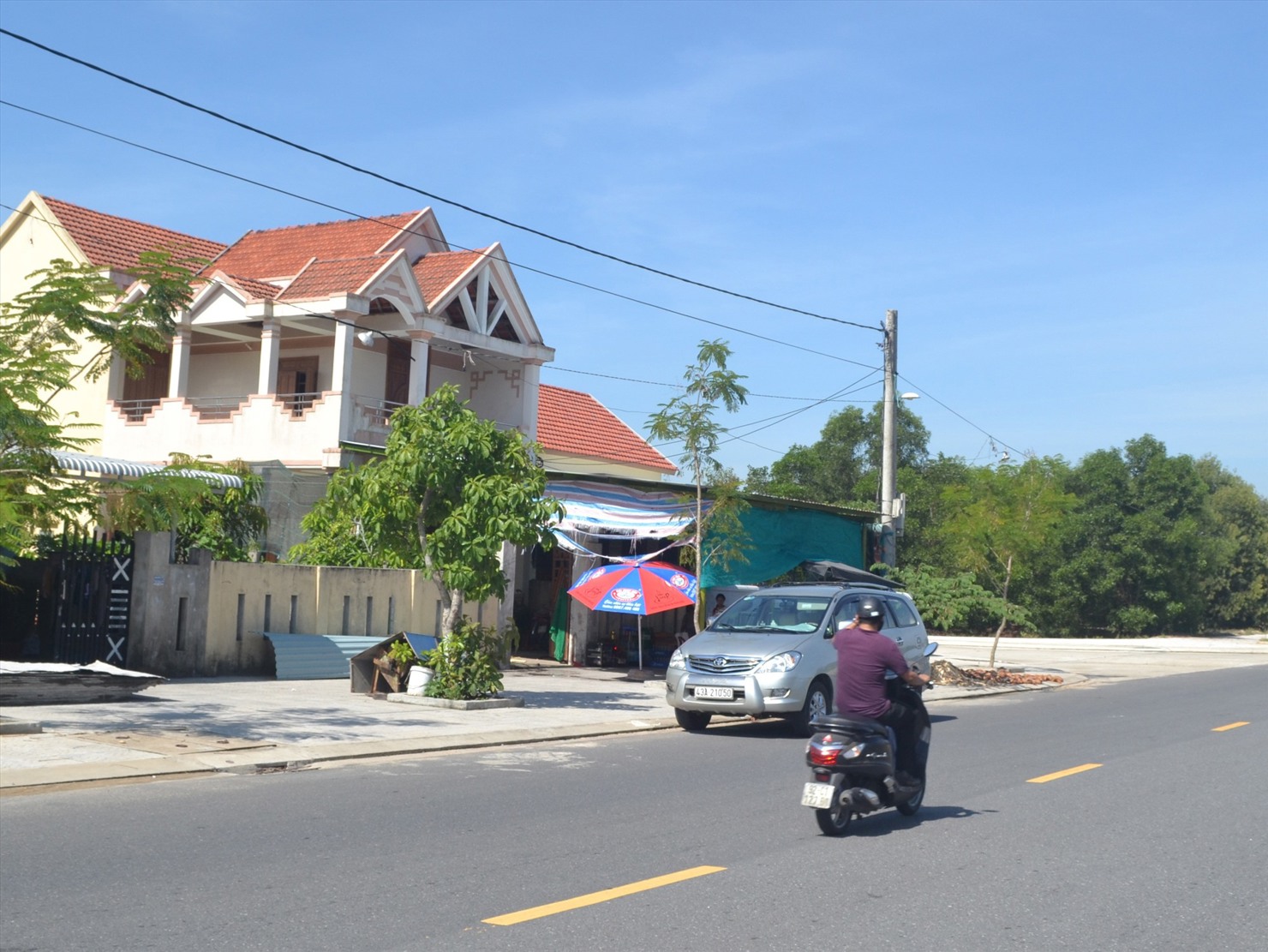 Huyện Thăng Bình huy động các nguồn lực đầu tư hạ tầng giao thông được thông suốt. Ảnh: Việt Nguyễn 