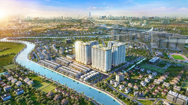 Hanoi Melody Residences nằm tr&ecirc;n quỹ đất hiếm cuối c&ugrave;ng của T&acirc;y Nam Thủ đ&ocirc;. Ảnh: HTN