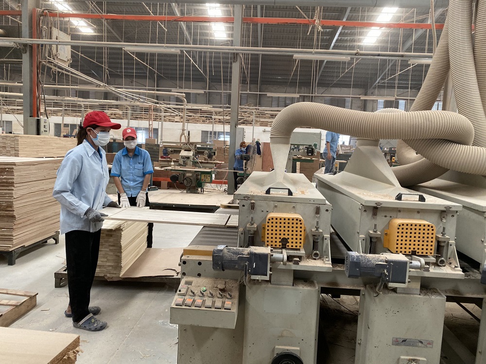 Hoạt động sản xuất tại một doanh nghiệp thuộc Cụm công nghiệp Thanh An (huyện Dầu Tiếng). Ảnh: TM