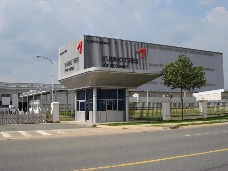 Tập đoàn Kumho Asiana, chuyên sản xuất vỏ xe ô tô, đầu tư 360 triệu USD tại KCN Bàu Bàng. Ảnh: 