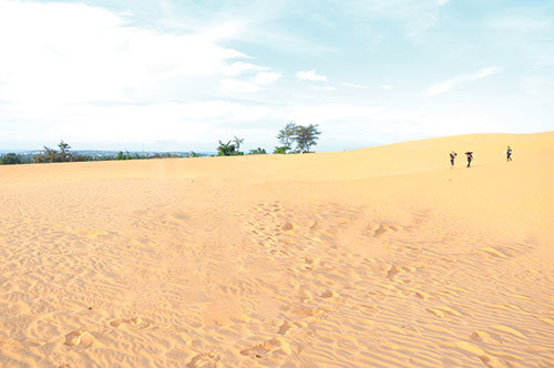 Du lịch cũng là thế mạnh trong thu hút đầu tư của tỉnh Bình Thuận. Ảnh đồi cát Mũi Né 