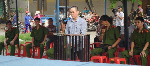 Bị cáo Nguyễn Văn Kiên tại phiên tòa. Nguồn: FinancePlus.vn