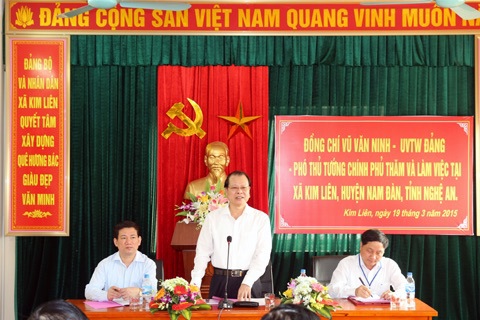 Phó Thủ tướng Chính phủ Vũ Văn Ninh phát biểu chỉ đạo tại buổi họp. ảnh Internet