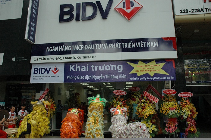BIDV phòng giao dịch Nguyễn Thượng Hiền. Ảnh FinancePlus.vn
