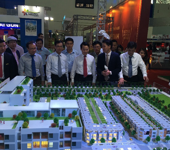 Nhiều dự án mới được giới thiệu tại Hội chợ Viethome Expo. Ảnh Thanh Sơn