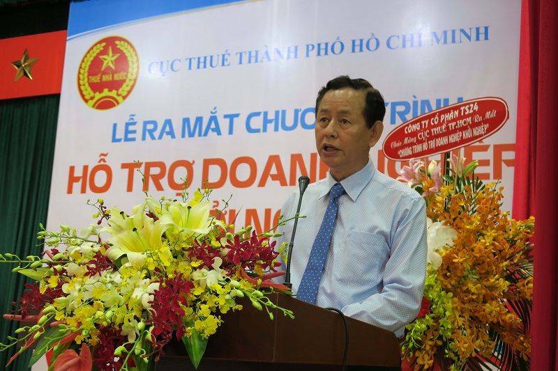 Ông Trần Ngọc Tâm - Cục trưởng Cục Thuế TP. Hồ Chí Minh phát biểu tại buổi lễ. Ảnh Financeplus.vn