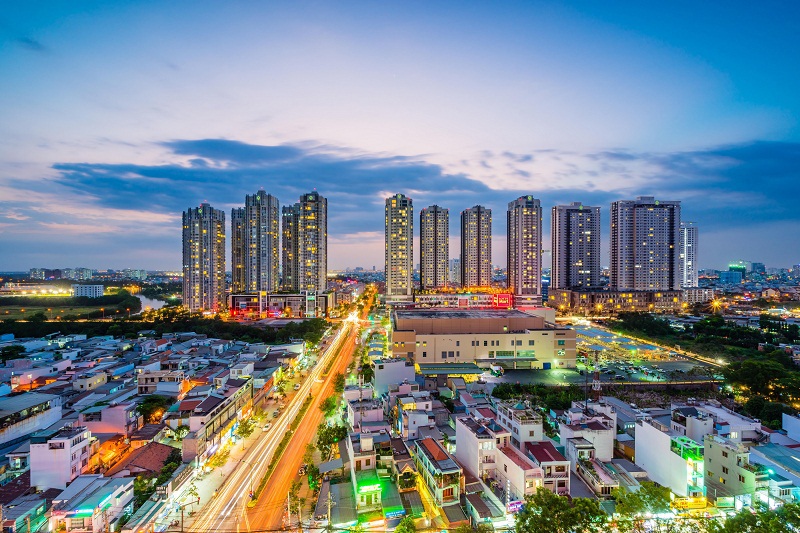 Sunrise City – Công trình ghi dấu ấn của Novaland tại cửa ngõ phía Nam Thành phố Hồ Chí Minh. Ảnh NVL