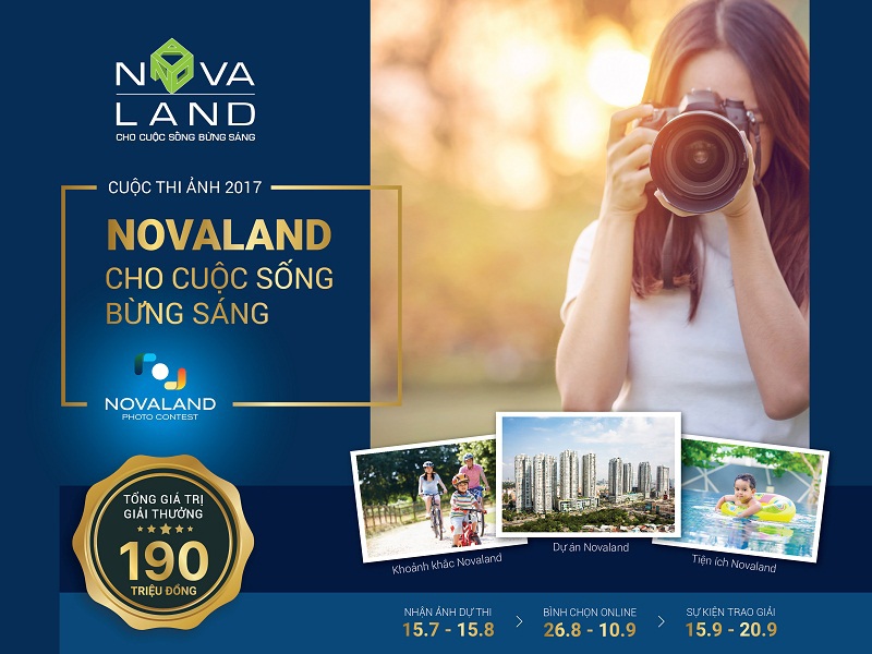 Cuộc thi chia sẻ ảnh đẹp về công trình, dự án của Novaland, nằm trong chuỗi hoạt động kỷ niệm 25 thành lập Tập đoàn Novaland. Nguồn NVL