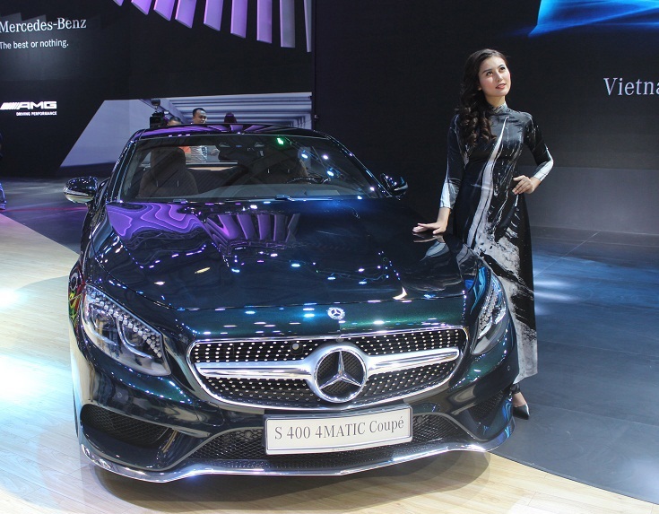 Mercedes-Benz tham gia triển lãm ô tô quốc tế Việt Nam lần thứ 3 (VIMS 2017). Ảnh: Hữu Thông