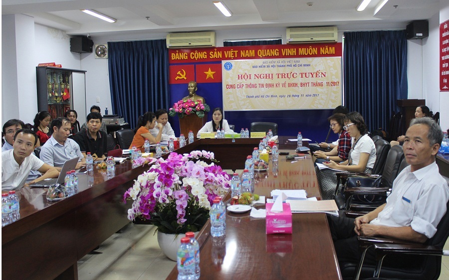 Các đại biểu tham dự hội nghị trực tuyến tại TP. Hồ Chí Minh. Ảnh Finance Plus