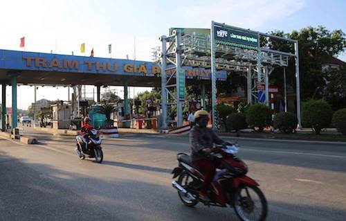 Trạm thu giá Bến Thủy từng được sử dụng thay cho Trạm thu phí Bến Thủy.  Ảnh: Nguyễn Hải. 