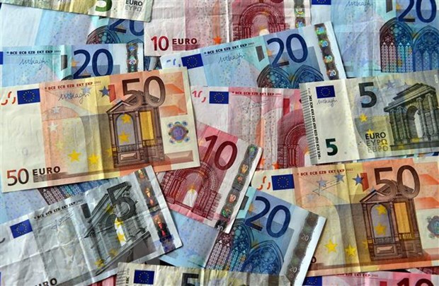 Các đồng tiền giấy euro. Nguồn: AFP