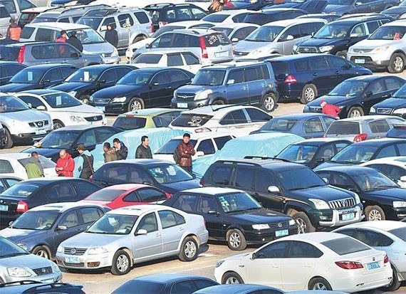 Thị trường ôtô tại Trung Quốc đang rất ảm đạm trong năm qua. Nguồn: China Daily Asia