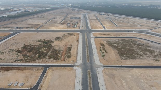 Toàn cảnh Khu tái định cư Lộc An-Bình Sơn phục vụ Dự án sân bay Long Thành. Ảnh: TTXVN