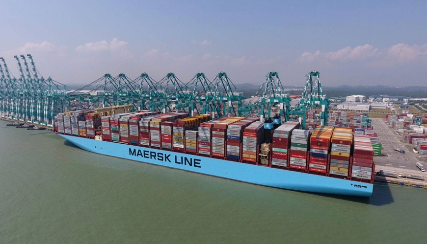 Một con tàu vận tải container của hãng Maersk. Ảnh: Port.today 