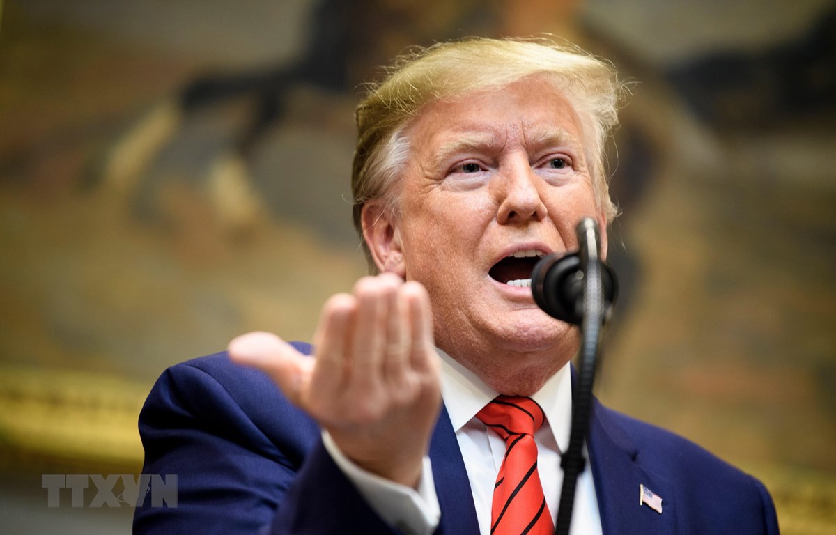 Tổng thống Mỹ Donald Trump phát biểu tại một sự kiện ở Washington, DC ngày 9/10/2019. 