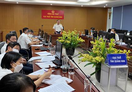 Cục Thuế Quảng Ninh tham dự hội nghị trực tuyến do Tổng cục Thuế tổ chức để triển khai các nhiệm vụ thực hiện Hóa đơn điện tử giai đoạn 1 