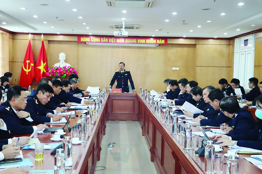 Tổng cục trưởng Tổng cục Hải quan Nguyễn Văn Cẩn làm việc với Cục Hải quan Hải Phòng về thực hiện Hệ thống Hải quan số và mô hình Hải quan thông minh