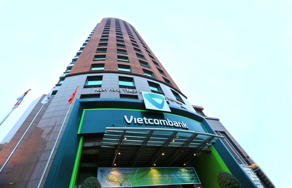 Tầm nhìn 2020 của Vietcombank là phấn đấu trở thành một trong hai ngân hàng hàng đầu tại Việt Nam có sức ảnh hưởng trong khu vực và là một trong 300 Tập đoàn Ngân hàng tài chính lớn nhất thế giới. Ảnh: VCB.