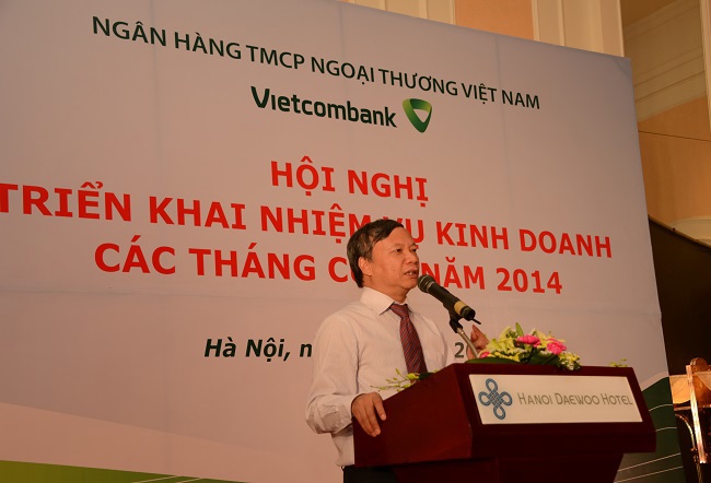 Ông Nguyễn Hòa Bình, Chủ tịch HĐQT phát biểu tại Hội nghị