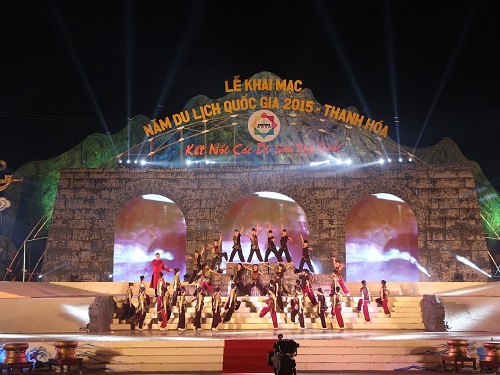 Biểu diễn nghệ thuật tại Lễ khai mạc Năm du lịch Quốc gia 2015 – Thanh Hóa