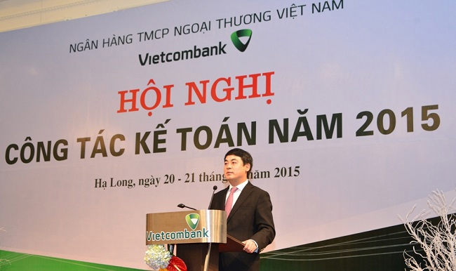 Ông Nghiêm Xuân Thành - Chủ tịch HĐQT Vietcombankphát biểu chỉ đạo Hội nghị