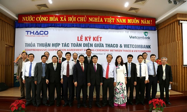 Vietcombank ký kết thỏa thuận hợp tác toàn diện với Thaco