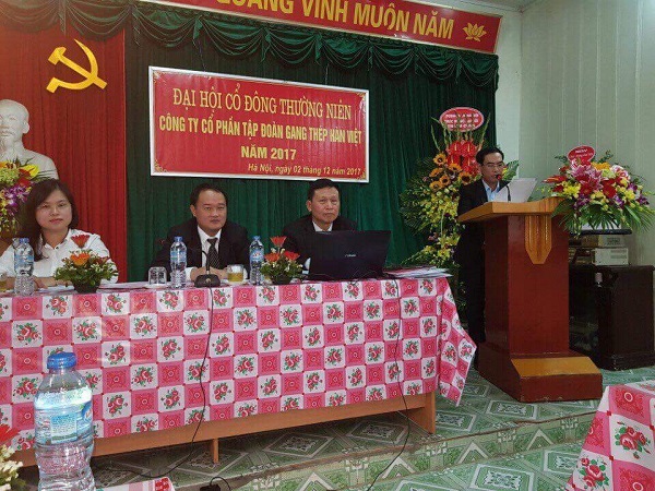 Đại hội đồng cổ đông thường niên năm 2017  của Công ty cổ phần Tập Đoàn Gang Thép Hàn Việt