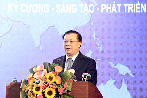  Bộ trưởng Đinh Tiến Dũng phát biểu chỉ đạo tại Hội nghị. Nguồn: internet