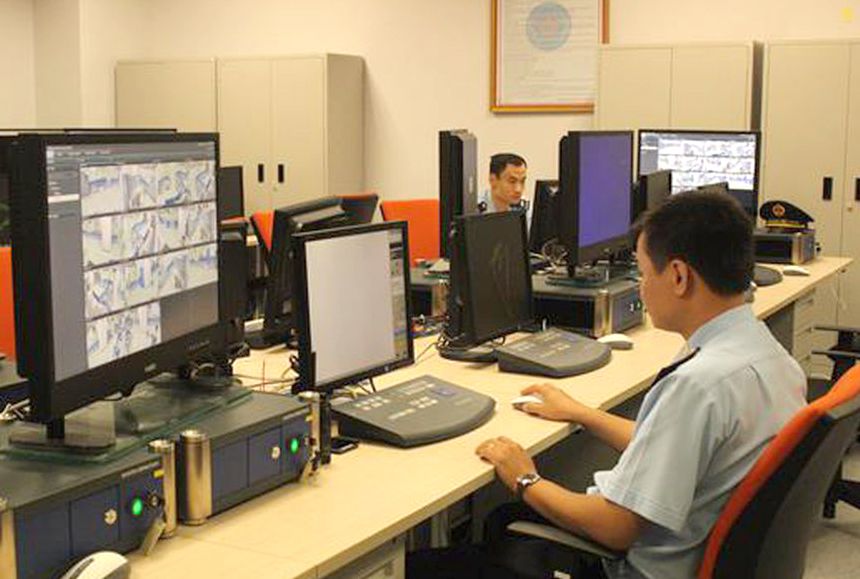 Hải quan Nội Bài đã sử dụng hệ thống camera giám sát trong kiểm tra hoạt động XNK, XNC. 