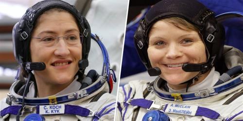 Hai nữ phi hành gia Anne McClain và Christina Koch sẽ đi thám hiểm vũ trụ vào ngày 29/3 tới đây.