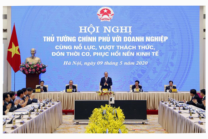 Thủ tướng Nguyễn Xuân Phúc khẳng định, Chính phủ quyết tâm phấn đấu GDP năm 2020 đạt mức tăng trưởng trên 5%.