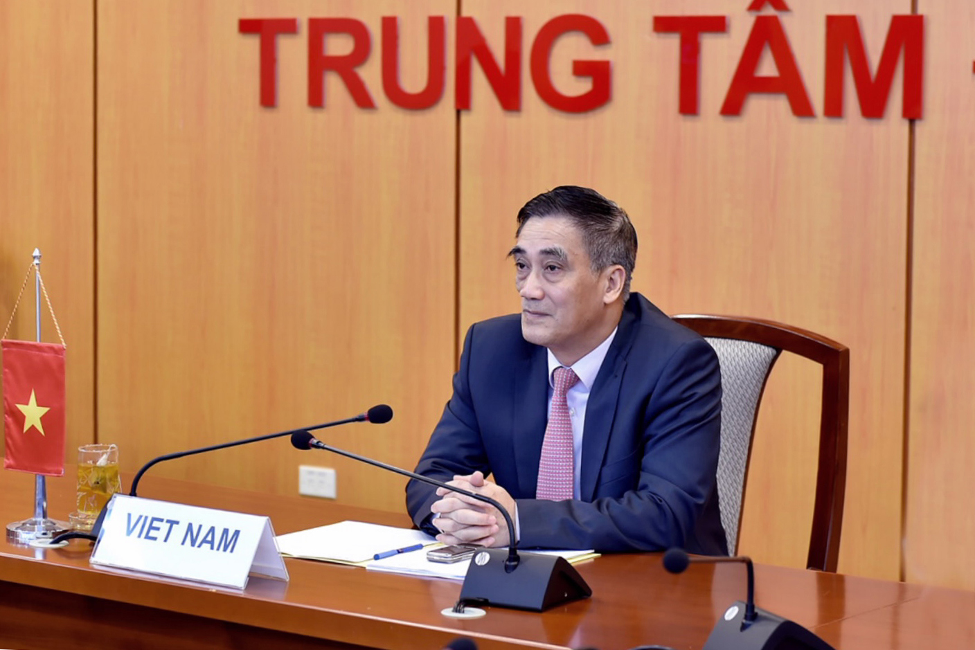 Thứ trưởng Bộ Tài chính Trần Xuân Hà tham dự Hội nghị trực tuyến cấp cao của Liên Hợp quốc về tài chính ứng phó với dịch bệnh Covid-19 tại điểm cầu Việt Nam.
