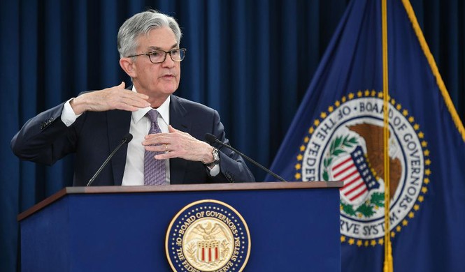 Chủ tịch Fed Jerome Powell mô tả viễn cảnh kinh tế toàn cầu bằng cụm từ "lạc quan trong thận trọng". Ảnh: Mandel Ngan/Getty Images. 