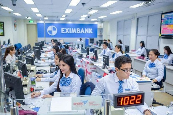 Phòng giao dịch của Eximbank.