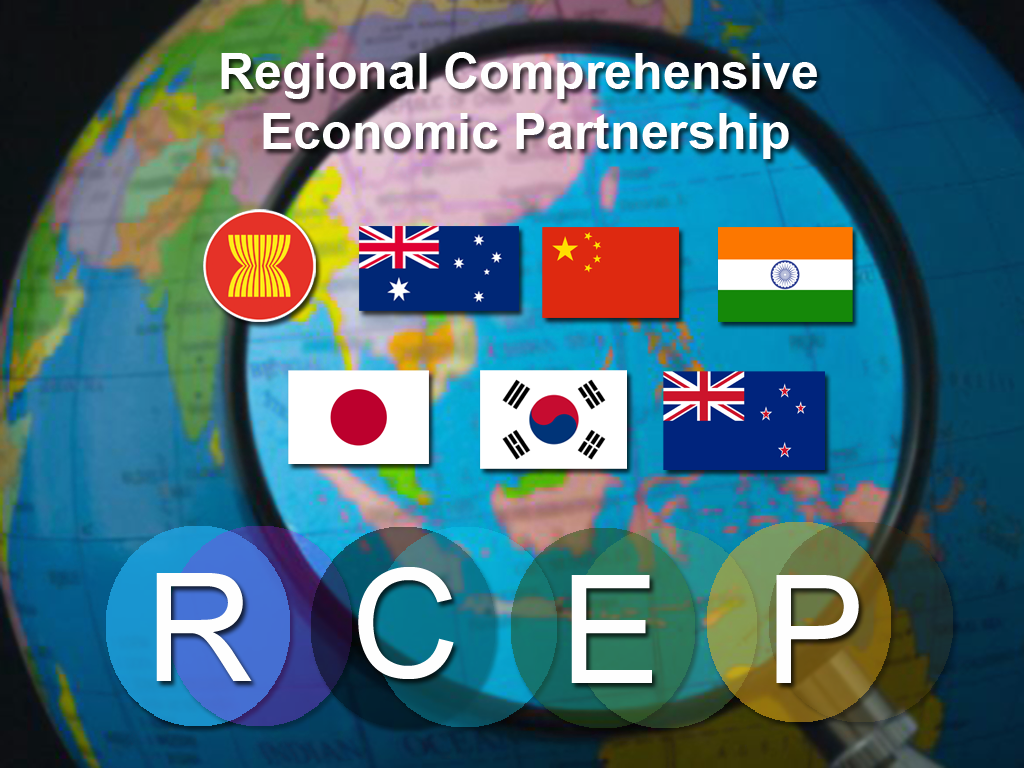 RCEP là một thỏa thuận thương mại tự do giữa 10 nước thành viên ASEAN và 6 đối tác gồm Trung Quốc, Ấn Độ, Nhật Bản, Hàn Quốc, Australia, New Zealand.