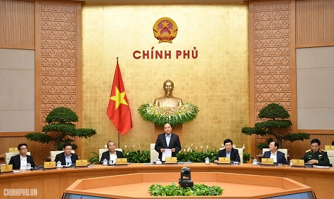 Thủ tướng Nguyễn Xuân Phúc chủ trì phiên họp thường kỳ Chính phủ.
