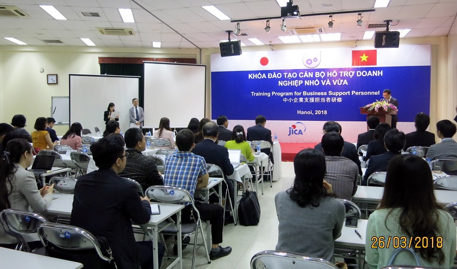 Khóa đào tạo thu hút sự quan tâm đặc biệt của cán bộ các cơ quan SME Việt Nam