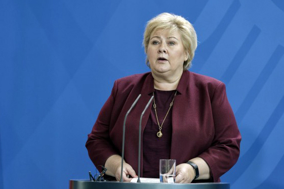 Thủ tướng Na Uy Erna Solberg.