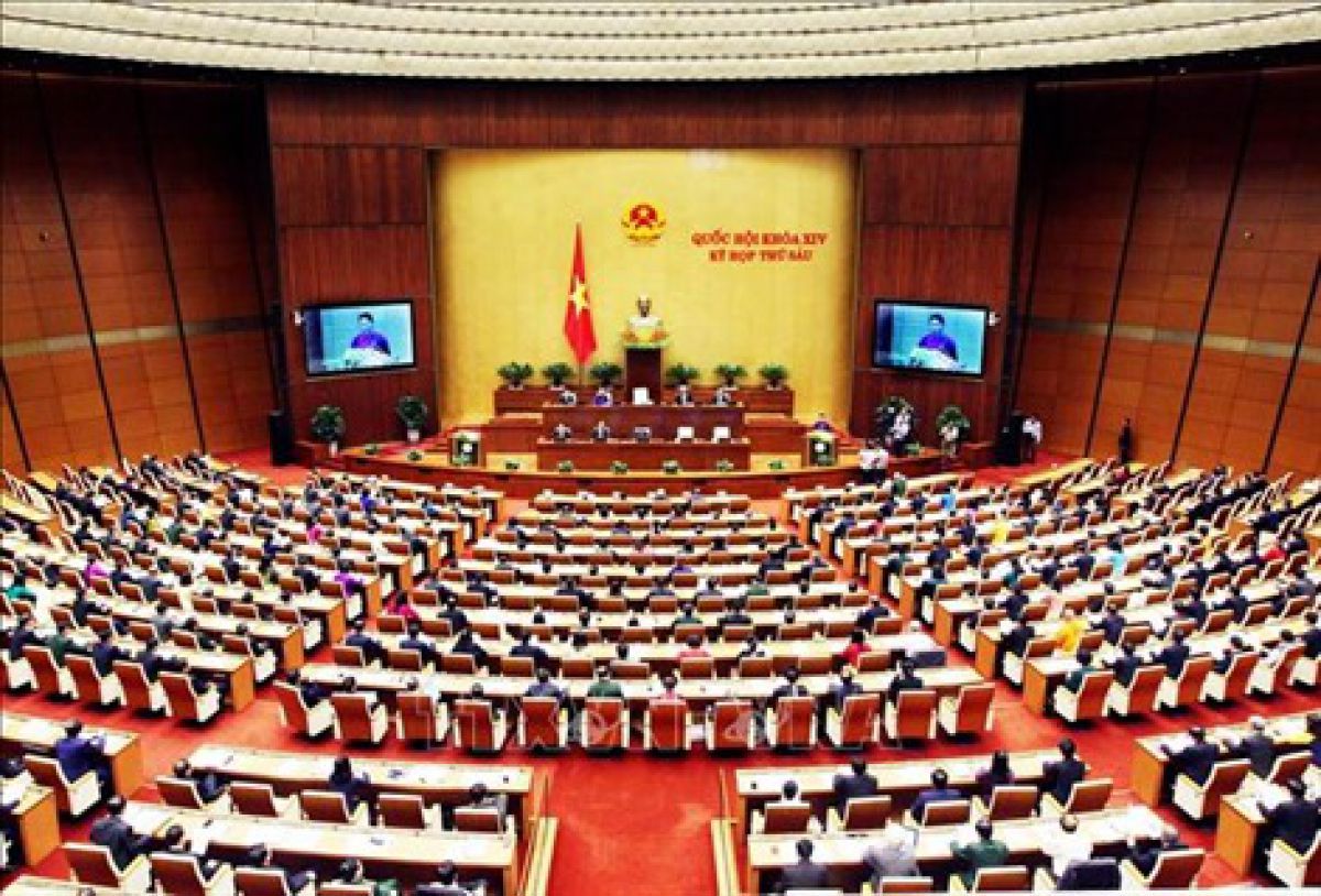 Quang cảnh phiên khai mạc Kỳ họp thứ 6 Quốc hội Khóa XIV.