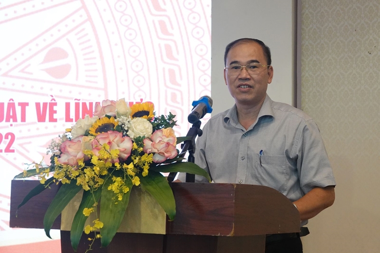 &Ocirc;ng Phạm Văn Đức - Ph&oacute; Cục trưởng Cục TCDN ph&aacute;t biểu tại Hội nghị .