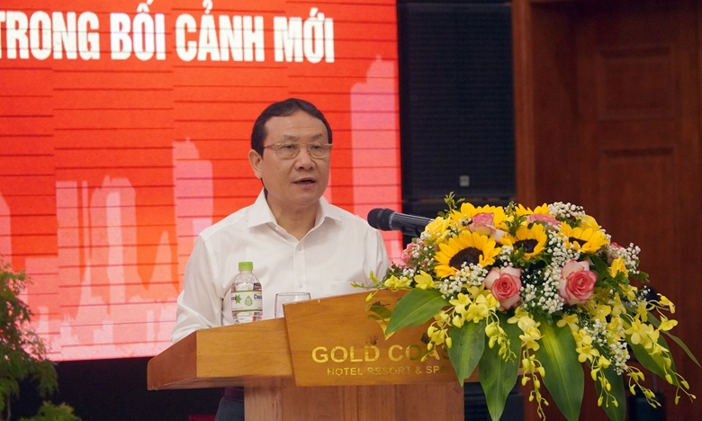 Đồng chí Nguyễn Hồng Sơn, Phó Trưởng Ban Kinh tế Trung ương, Phó Trưởng Ban Thường trực Ban Chỉ đạo phát biểu tại  chỉ đạo tại Tọa đàm.