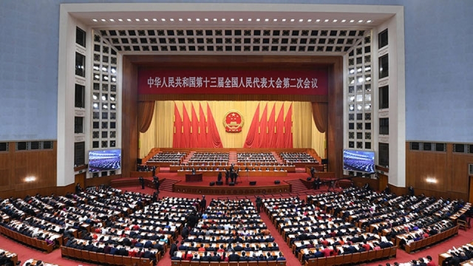 Kỳ họp thứ hai Quốc hội Trung Quốc Khóa XIII vào thời điểm Bắc Kinh đang phải đối mặt với những thách thức lớn chưa từng thấy. Nguồn: People.cn