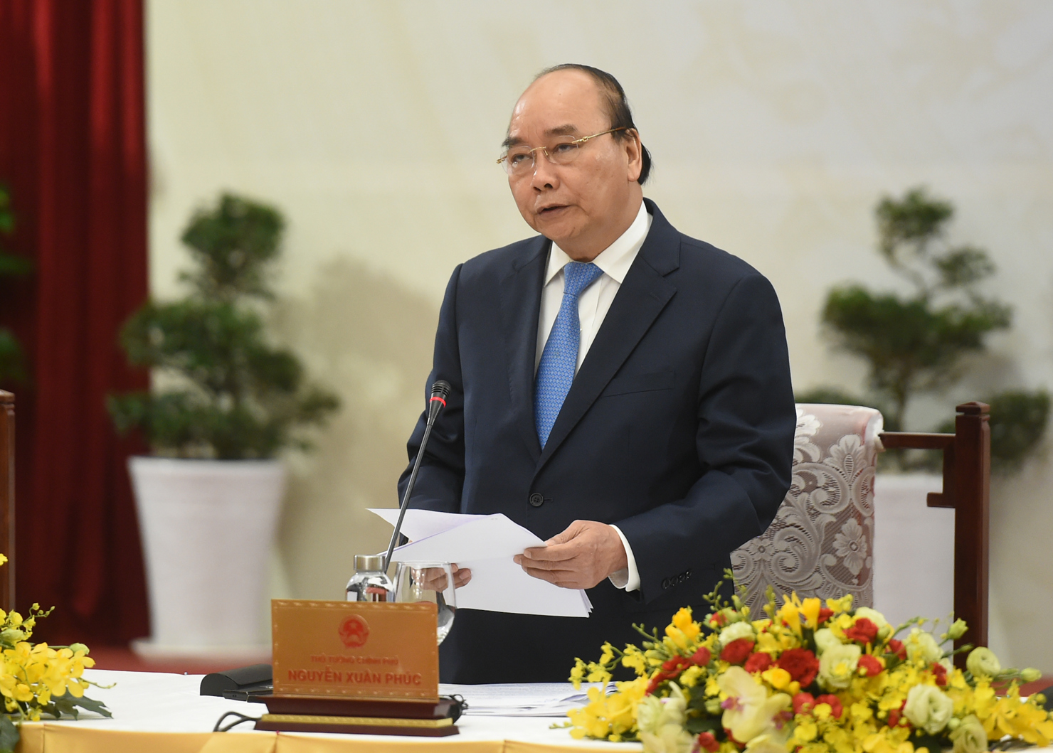 Thủ tướng phát biểu khai mạc Hội nghị "Đối thoại 2045". Nguồn: baochinhphu.vn