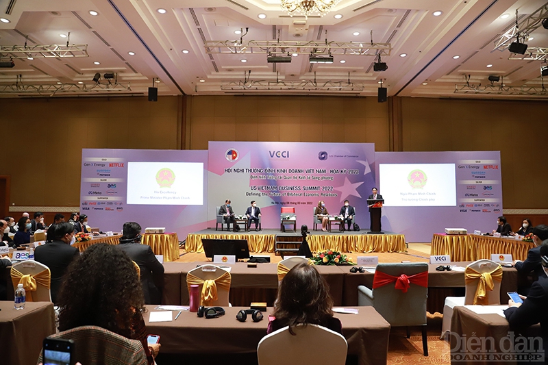 Hội nghị Thượng đỉnh Kinh doanh Việt Nam được VCCI phối hợp với Hiệp hội Thương mại Hoa Kỳ tại Hà Nội (AmCham) và Phòng Thương mại Hoa Kỳ tại Washington (US Chamber) tổ chức.