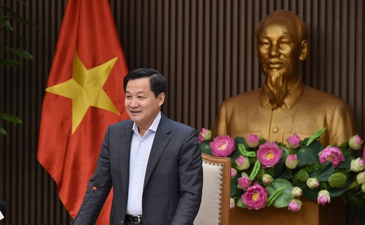 Phó Thủ tướng Lê Minh Khái - Trưởng Ban Chỉ đạo điều hành giá của Chính phủ phát biểu chỉ đạo tại cuộc họp.
